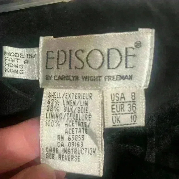 EPISODE Blk Dress With Back Buttons - Size 8 - B7 - Picture 2 of 8